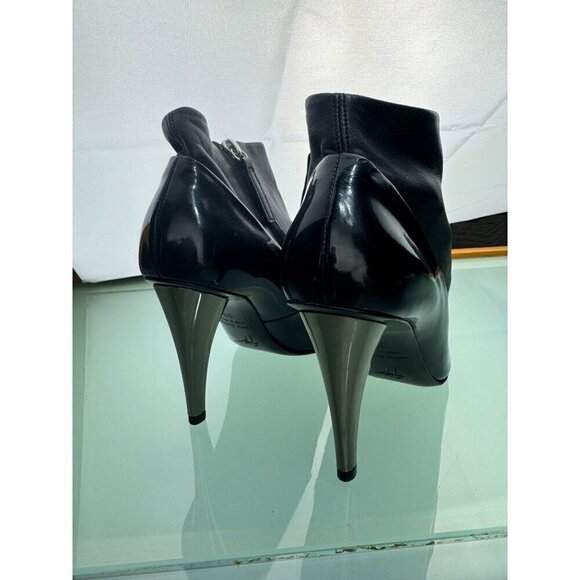 Giuseppe Zanotti patent leather/lamb skin Leather Stilettos Zip Closure- LT3258 - Picture 6 of 10